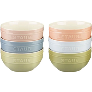 Staub Stentøj Skål sæt Macaron 14 cm / 6-dele