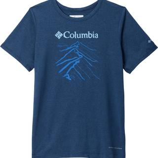 Columbia Kid's Tech Trail S/S Graphic Shirt Funktionsshirt Børn størrelse XXS farve blå