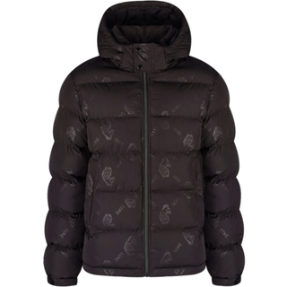Luke 1977 Mallard Quilted Hooded Jacket Black