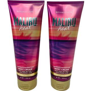 Bath & Body Works Malibu Heat Ultimate Hydration Body Cream 8 ounce pakke med 2