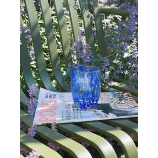 Murano Drikkeglas med rund bund | Blå