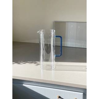 Ichendorf Tube kande i glas med blå hank
