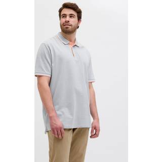 Plus Size Ensfarvet Polo