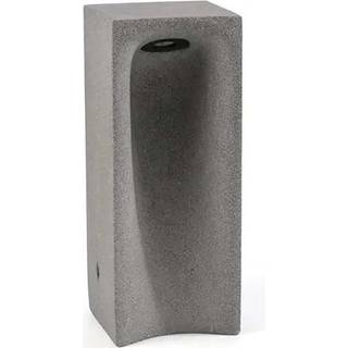 LED-sokkellampe Grot, 3000K, grå, beton, IP55, højde 40 cm