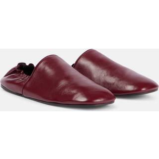 Khaite Banks leather slip-on shoes - burgundy - EU 37
