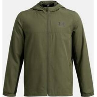 Under Armour Rival Woven Boys' Jacket Marine OD Green / Black / Black YXL (160 - 170 cm)