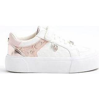 River Island River Island Pink Girls Monogram Trainers