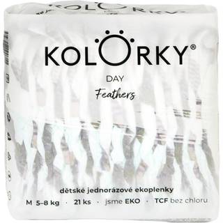 Kolorky Day Feathers ØKO-engangsbleer Størrelse M 5-8 Kg 21 stk. - 21 stk.