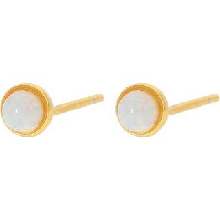 Nuni Copenhagen Sigga Øreringe 24 kt. Forgyldt Sølv A1360-PairWhite - Dame - 925 Sterling Silver