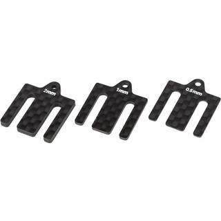 Team Associated - AE92438 - RC10B7 FT Front Bulkhead Shims, carbon fiber