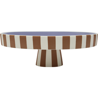 OYOY Toppu serveringsfad 27 cm, karamel/lavendel