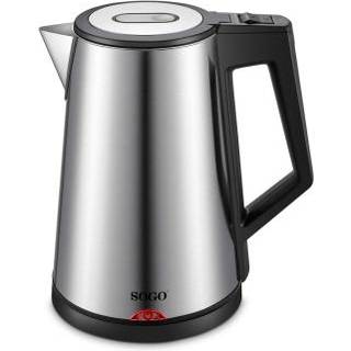 Sogo kedel, sølv, 1830W - 1,7 liter