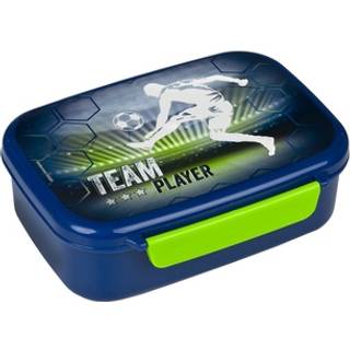 Madkasse med beholder - blå og grøn