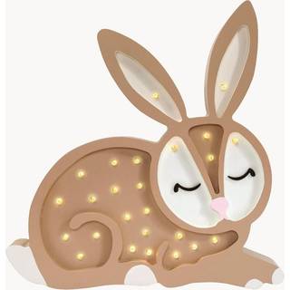 Håndlavet LED-børneværelseslampe Bunny med timerfunktion og fjernbetjening, dæmpbar