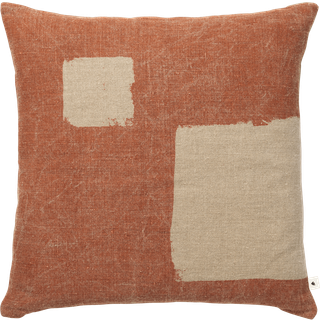Ferm Living Oleo pudebetræk 50x50 cm Terracotta-Natural