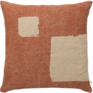 Ferm Living Oleo pudebetræk 50x50 cm Terracotta-Natural