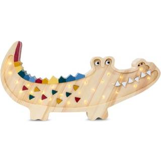 Little Lights Lampe Krokodille, Caribbean Wood