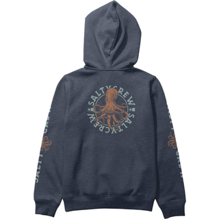 Salty Crew Tentacles Kids Hættetrøje - S - navy heather