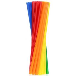 200 stk. Plastik Sugerør, Mix, 19 cm, 7,5 mm, Genbrugelige & Perfekt til Opvaskemaskinevenlige
