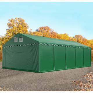 5x10m PVC lagertelt, mørkegrøn - (6172)