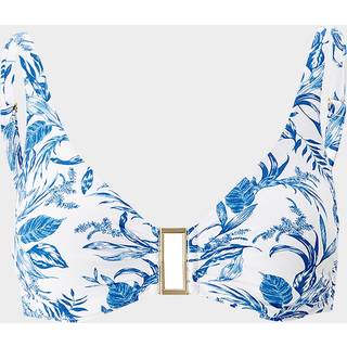 Melissa Odabash Bel Air printed bikini top - yellow - S