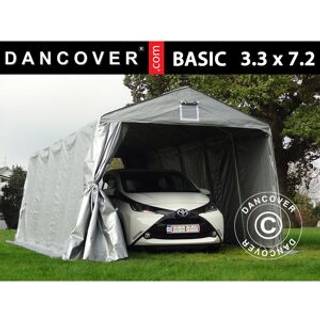 Garagetelt Opbevaringstelt Basic 3,3x7,2x2,4m PE, Grå