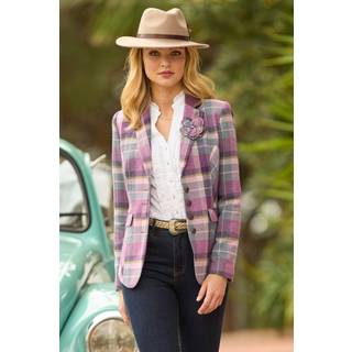 Joe Browns Joe Browns Purple Check Jacket with Corsage
