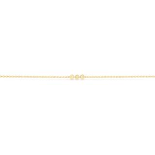 Scrouples Ankelkæde poletter 23+3cm i 8 kt guld