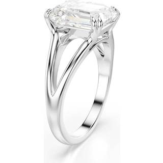 Stilla Ring, Oktagon-Schliff, Weiß, Silberfarbenes Finish