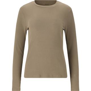 ATHLECIA Women's Lankae L/S Tee Longsleeve Damer størrelse 34 farve beige