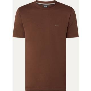 T-shirt i bomuldsjersey med tone-i-tone-detalje