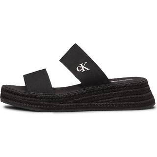 Canvas Platform Espadrilles - Black - EU 38