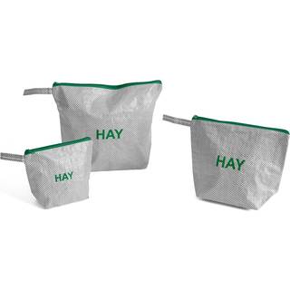 HAY - Toilettaske - Candy Mono Wash Bag - Sæt 3 stk. - Grey