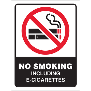 5028231 Ingen rygning af m?rkat 4 """" """" x6 """" """" Hillman Engelsk hvid ingen rygning af m?rkat 4 in. H x 6 in. W (pakke 6)