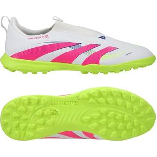 Predator League Laceless Turf Kids støvler - Cloud White / Lucid Pink / Lucid Lemon - 38
