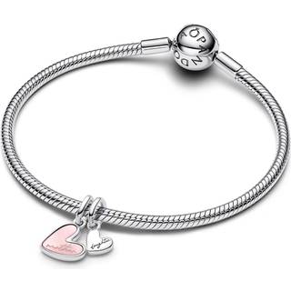 Pandora Silver Mother and Daughter Hearts Splitable Charm