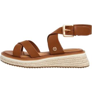 Pepe Jeanstil kvinder. PLS90692 Brune Kate Nature-sandaler (41), 3-5 cm, Spænder, Casual