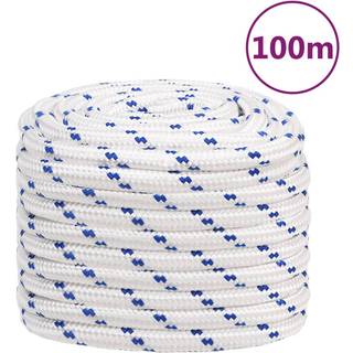 tovværk til båd 20 mm 100 m polypropylen hvid