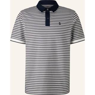 BOGNER Herren Polo-Shirt blau gestreift