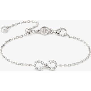 Nomination Silver White Crystal Infinity Bracelet - 18cm