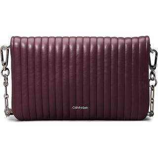 Quilted Crossbody Bag - Purple - One Size