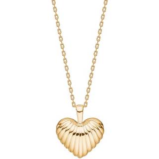 Nordahl Jewellery Breeze52 halskæde i forgyldt med hjerte