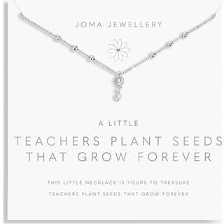 Joma A Little Teachers Plant Seeds Necklace - Silver - 46cm