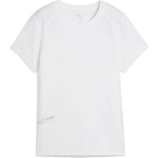 Women&#39;s Puma RUN Mesh T-Shirt, White, Size S, Clothing - White - S