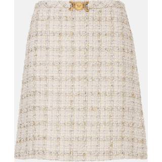 Versace Embellished tweed miniskirt - beige - L