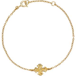 Lund Copenhagen forgyldt børnearmbånd med Dagmar kors