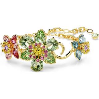 Idyllia Armband, Verschiedene Schliffe, Blume, Mehrfarbig, Goldlegierungsschicht