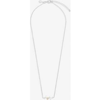 Joma Silver Halo Pearl Cubic Zirconia & Pearl Cluster Necklace - 46cm