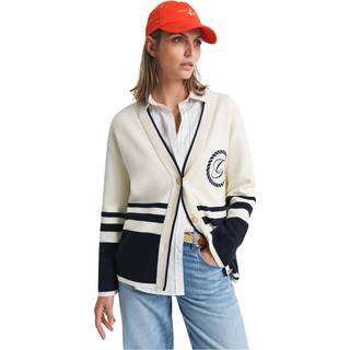 GANT Dame GANT Varsity cardigan med V-hals (XL)