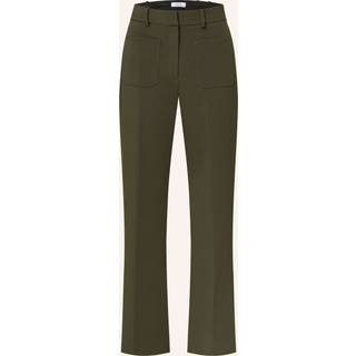 Reiss Priya Twill High-Rise Flared Trousers36 R